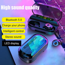 Load image into Gallery viewer, V10 Wireless Bluetooth V5.0 Earphone Sports Wireless Earphone LED Digital Display Touch Control 8D Stereo Earbuds Mic Headphones