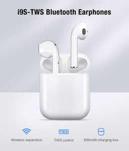 I9s Tws Headphone Wireless Bluetooth 5.0 Earphone Mini Earbuds with Mic Charging Box Sport Headset for Smart Phone
