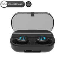 Load image into Gallery viewer, V10 Wireless Bluetooth V5.0 Earphone Sports Wireless Earphone LED Digital Display Touch Control 8D Stereo Earbuds Mic Headphones
